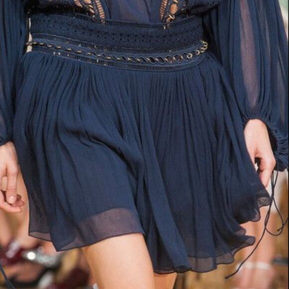 NWT 100% Silk Chloe x Barneys New York Mini Skirt | Size 40/8 - Picture 3 of 16